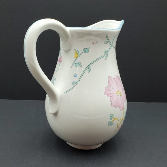 Block Bernarda Victoriana Pitcher 1988 Made in Portugal Floral Pitcher Vase - Picture 5 of 7